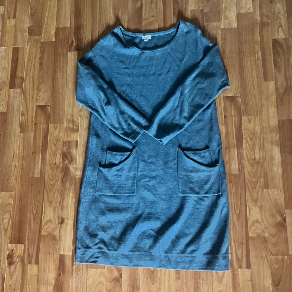Blue J. Jill Cotton Sweater Dress with Unique Pockets